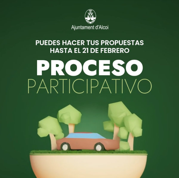 Cartel proceso participativo - Puedes hacer tus propuestas hasta el 21 de febrero