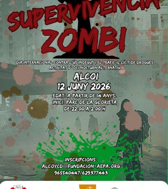 Cartell Supervivència zombi