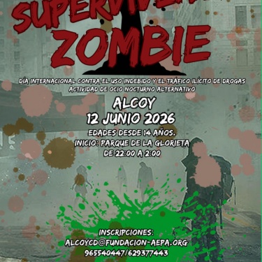 Cartel Supervivencia zombie