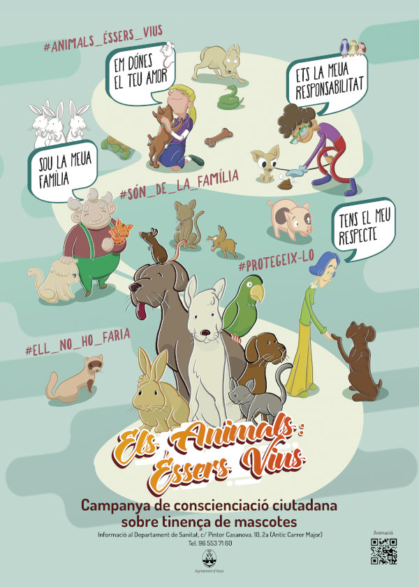 Cartell: ELS ANIMALS: ÉSSERS VIUS.