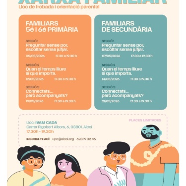 Cartell esdeveniment xarxa familiar UPCCA