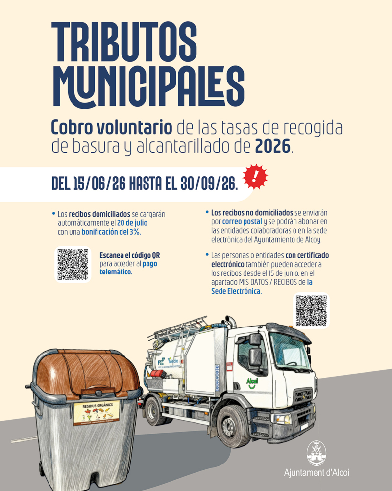 Cartel tributos Municipales