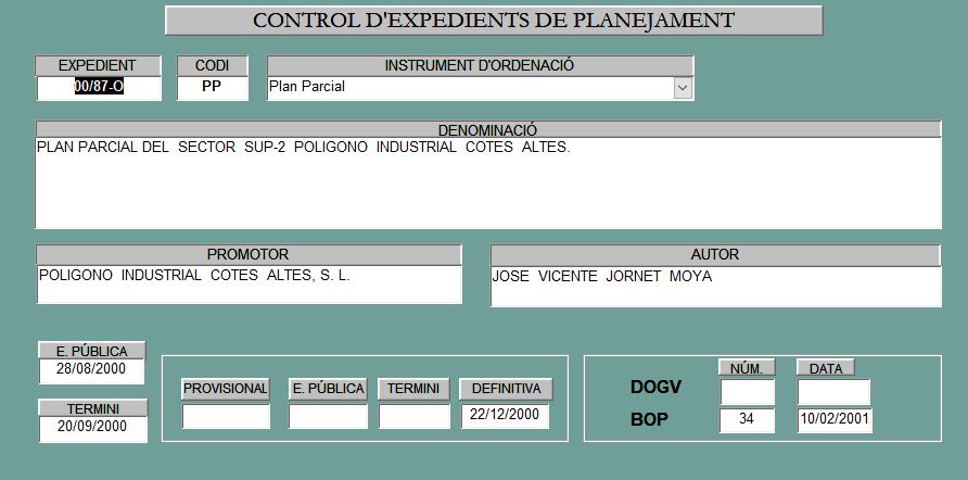 Captura 29 Plan Parcial sector SP2 C. Altes