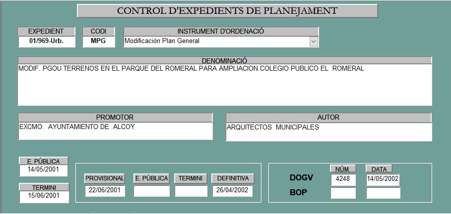 Captura 36 Modif. PGOU terrenos en el Parque del Romeral para ampliación Colegio Público El Romeral