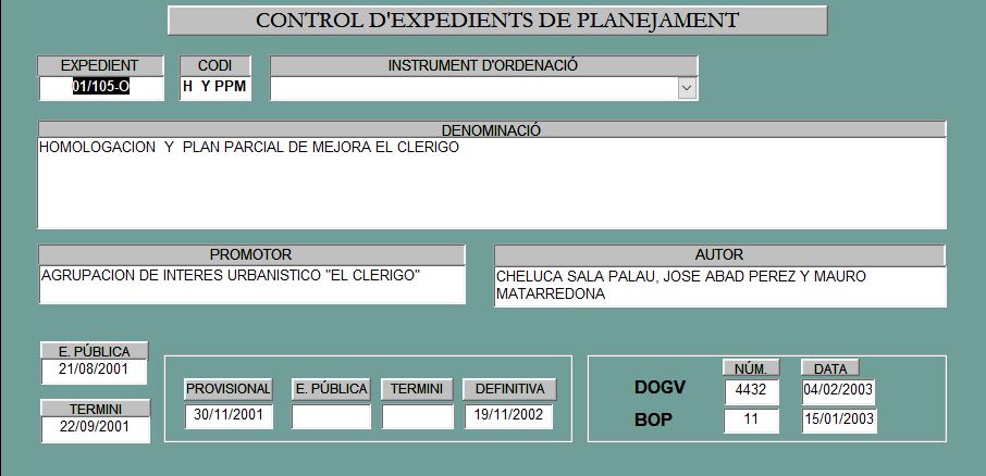 Captura 41 Homologación y Plan Parcial de Mejora El Clérigo