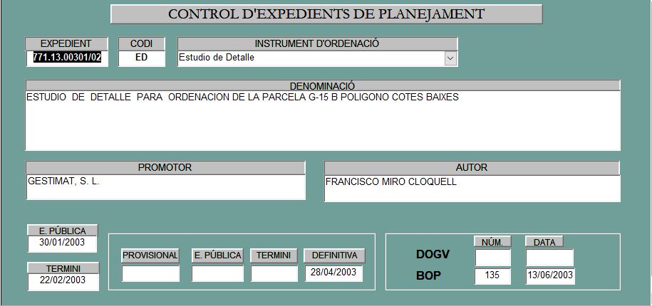 Captura 44 Estudio de Detalle para ordenacion parcela G-!5 Pol. Ind. C.Baixes