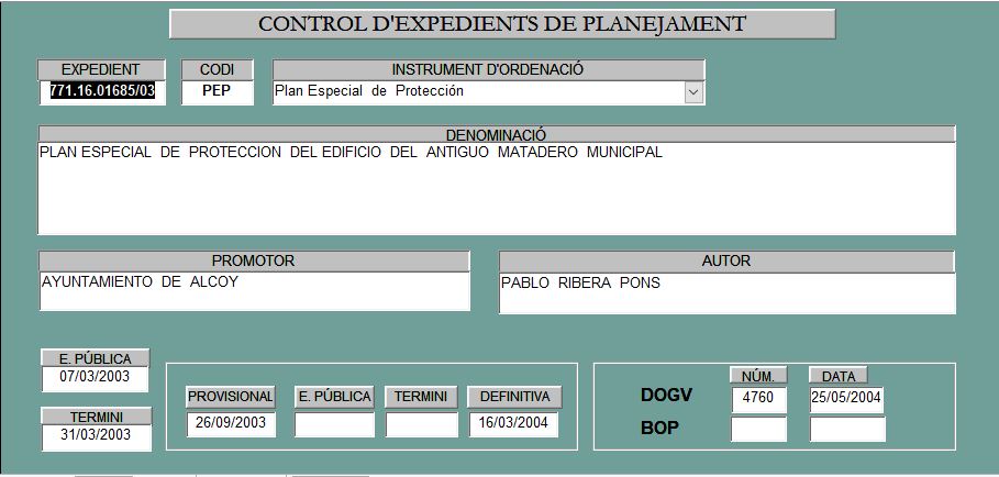 Captura 46 Plan Especial de Protección del Edificio del Antiguo Matadero Municipal