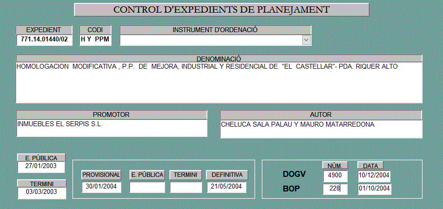 Captura 49 Homologación modificativa PP de mejora, industrial y residencial El Castellar - Riquer Alt