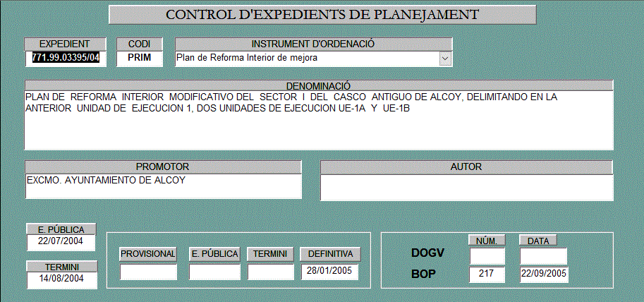 Captura 52 Plan de Reforma interio modificativo  sector y nucleo antiguo de Alcoy delimitando UE1 en UE-1A y UE-1B