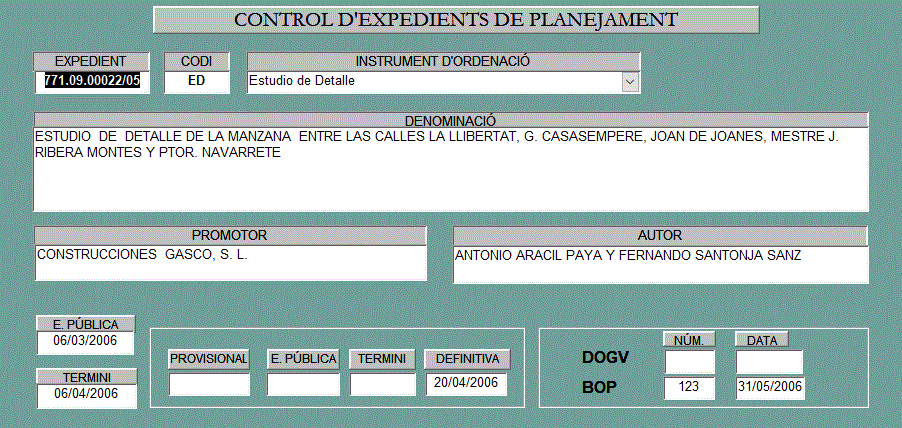 Captura 57 Estudio de Detalle manzana La Llibertat - G.Casasempere, J. de Joanes y otros