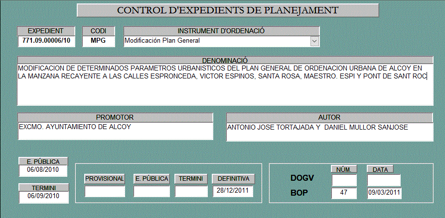 Captura 86 Modificación determinados parametros PGOU Espronceda, V. Espinos, Sta. Rosa, M. Espí y Pte. S. Roque