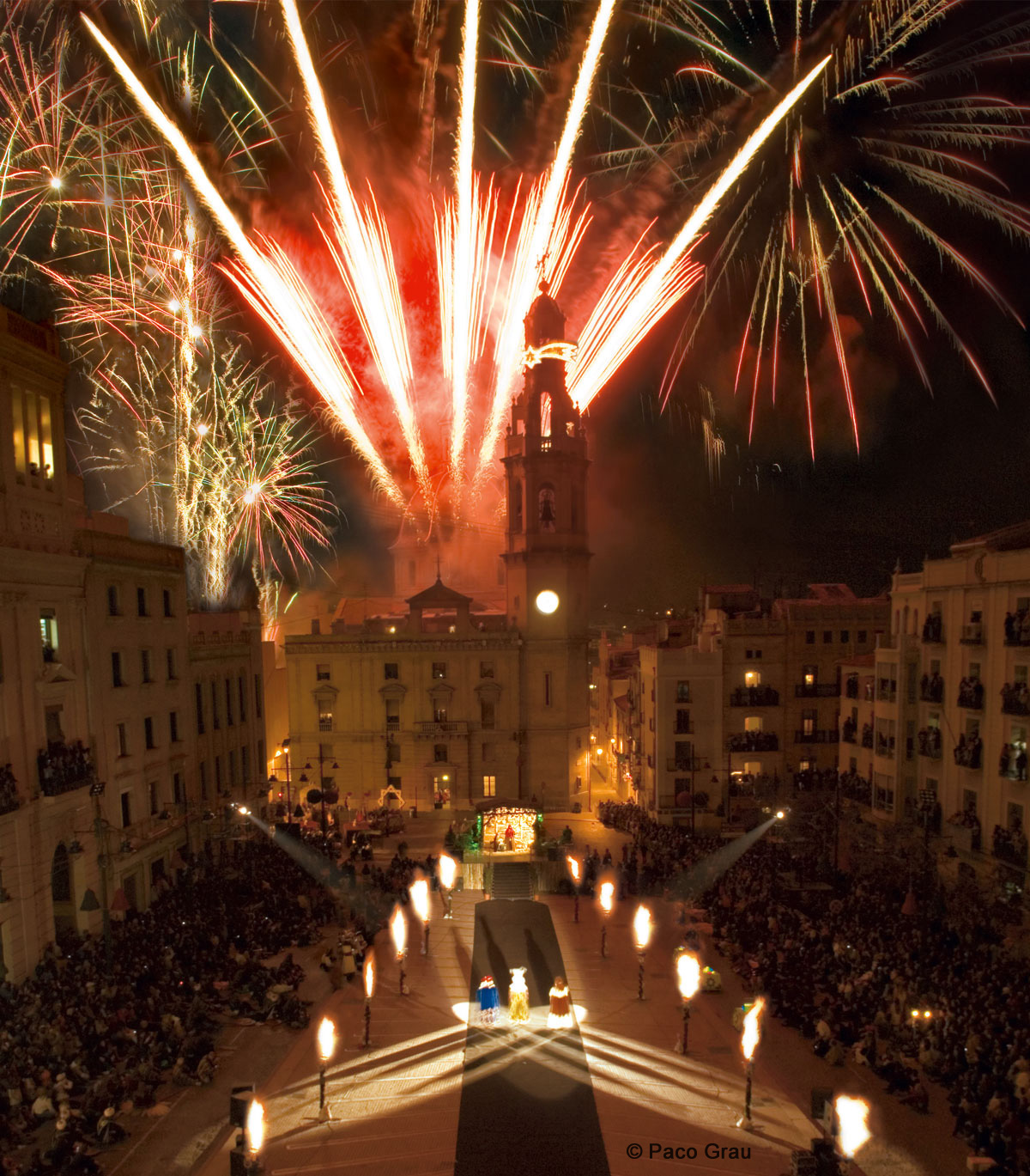 Foto de la Adoración de sus Majestades en Plaça Espanya