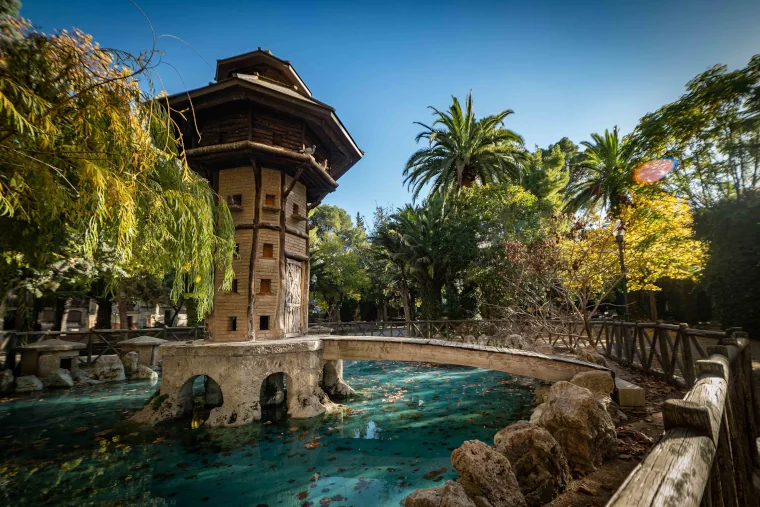 Parc de La Glorieta i el seu estany dels ànecs