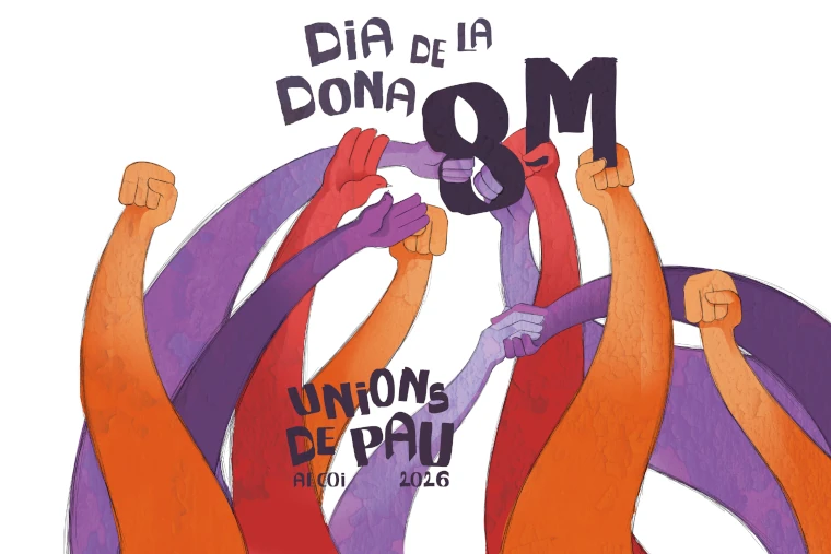 Dia de la dona. 8 Març. Unions de Pau. Alcoi 2026.