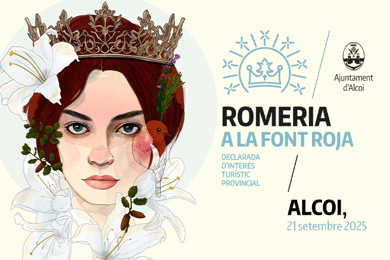 Romeria a la Font Roja. Declarada d'interès turístic provincial. Alcoi, 21 setembre 2025. Festivitat de la Mare de Déu dels Lliris.