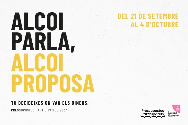 Del 21 de setembre al 4 d'octubre. Pressupostos Participatius 2027