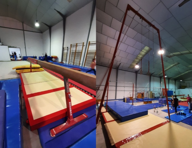 Aparells de gimnàstica artística al nou pavelló