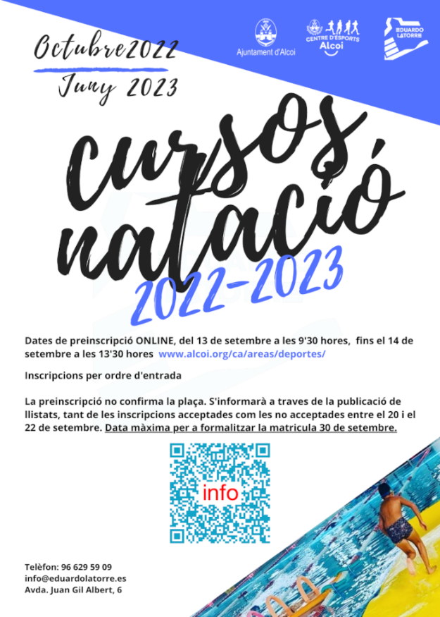 Cartell natació 22-23 (descripció detallada a continuació)