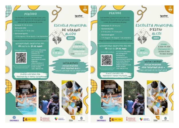 Cartell Anunciador de l'escola d'estiu municipal