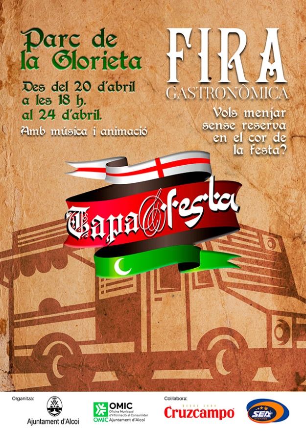 Cartel de tapa i festa con la información explicada en la noticia