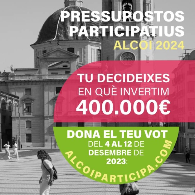 Cartel fase votaciones Presupuestos Participativos  2024