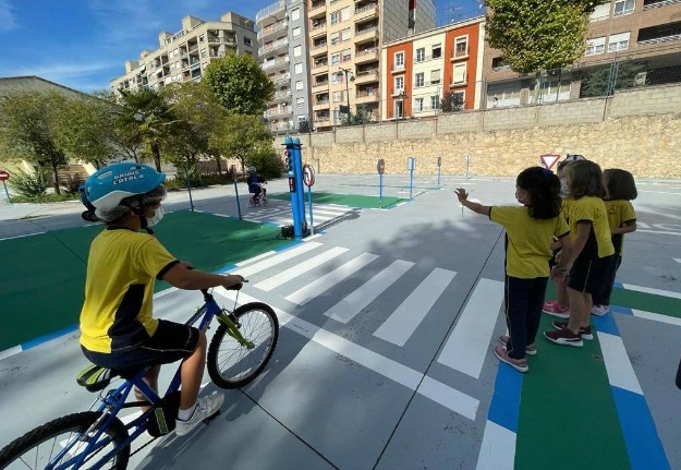 Una de les activitats d'Educació Viària dutes a terme