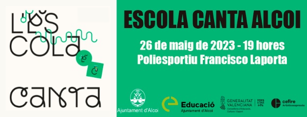 Cartell d'Escola Canta amb la informació que està explicada en el text de la notícia