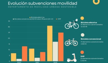 Gráfico evolución ayudas movilidad