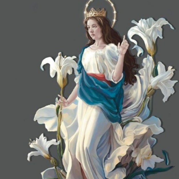 Imagen de la Virgen de los Lirios