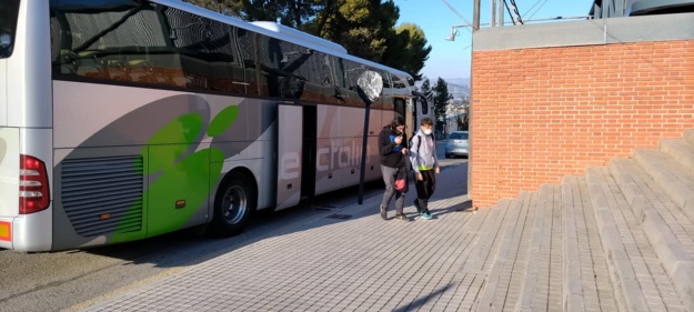 Imatge del autobús línia al poliesportiu