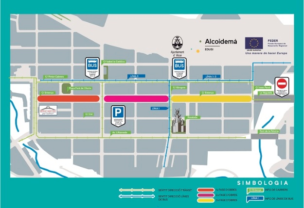 Información obras calle Entença, fase 3