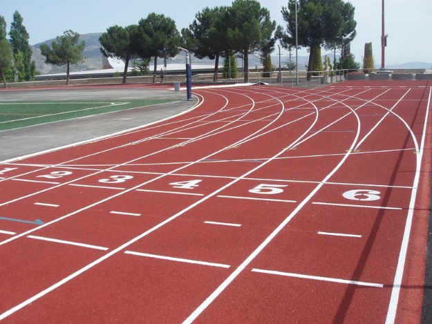 Pista atletismo polideportivo