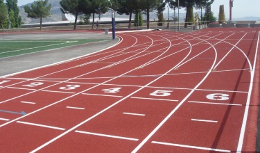 Pista atletismo polideportivo