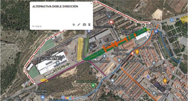 Plànol del trànsit de la carrera Aitex Terra Trail