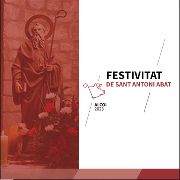 Portada del díptic de la Festivitat de Sant Antoni 2023