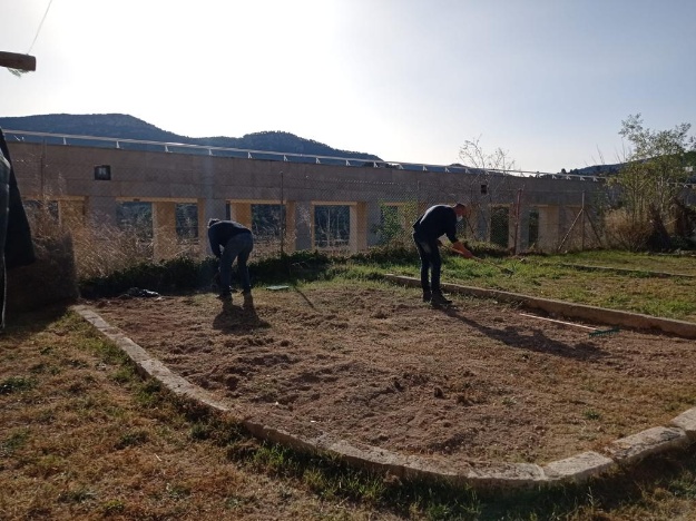 Usuaris de SASEM en l'activitat de l'Hort