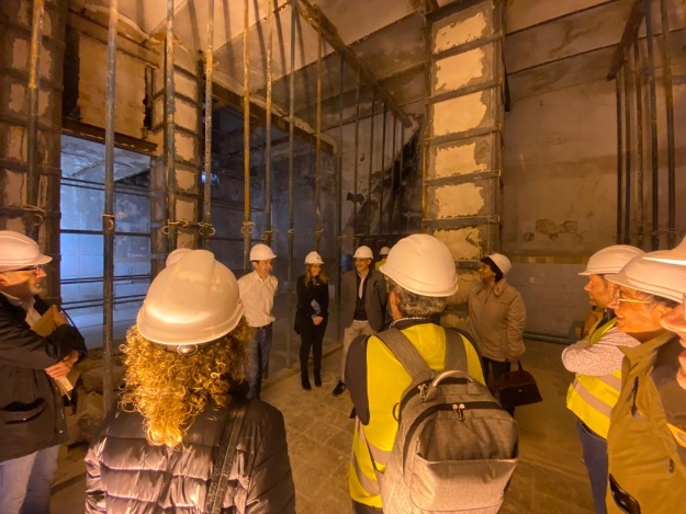 Visita a les obres del futur Museu de Camilo Sesto