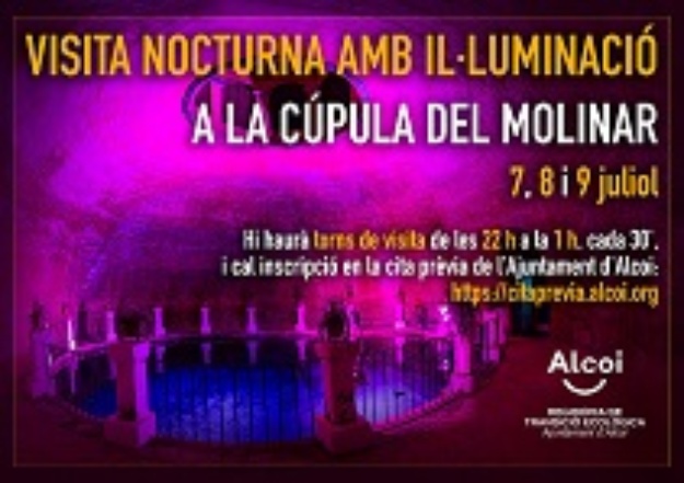 Cartell amb la informació de les visites