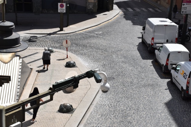 Cámaras reguladoras del tráfico en el centro de Alcoy