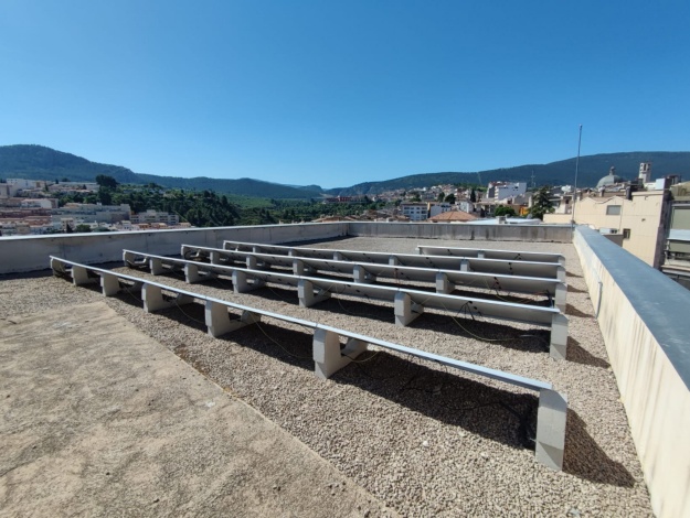 nueva instalación fotovoltaica en la cubierta del Teatre Calderón
