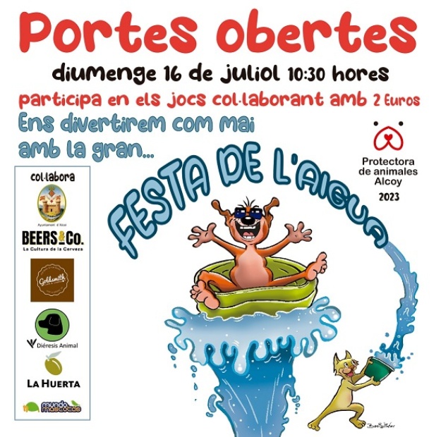 Cartel con las actividades previstas para la jornada