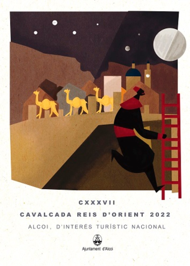 Cartell anunciador de la Cavalcada de Reis Mags de 2022