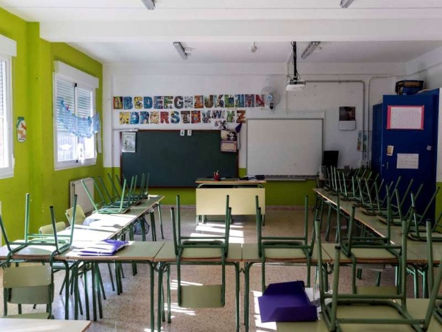 Aula de classe buida