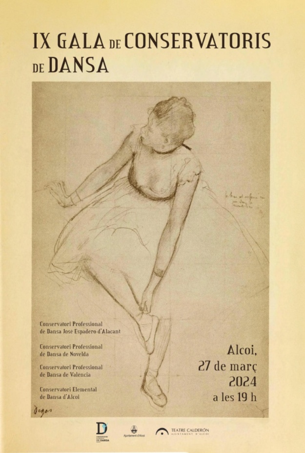 Cartell de la IX Gala de Conservatoris de Dansa amb indicació dels conservatoris participants, la data i hora de celebració