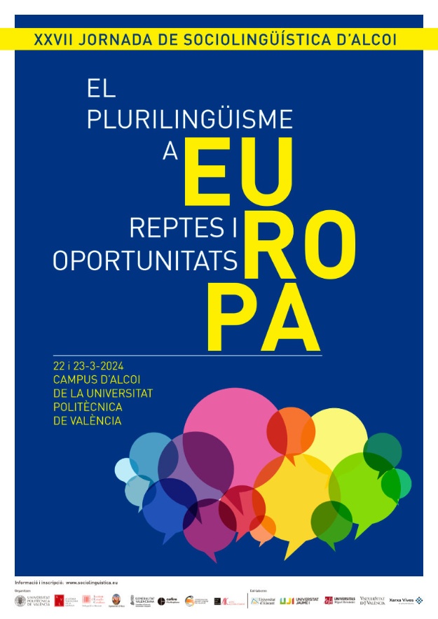 Cartell XXVII Jornada de Sociolingüística d'Alcoi