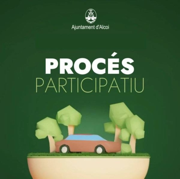 Cartell del procés participatiu en l'elaboració de l'Ordenança de Conversió en Zona de Vianants d'Alcoi