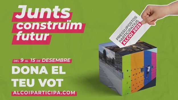 Cartell de la votació dels pressupostos participatius