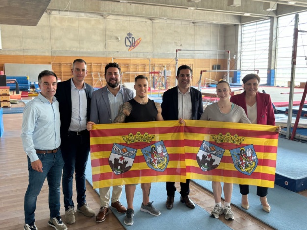 Laura Casabuena i Nèstor Abad en el Centre d'alt Rendiment del Consell Superior d'Esports de Madrid