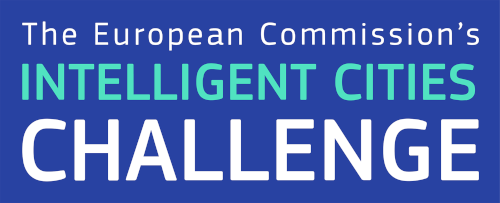 Logo blau Intelligent Cities Challenge