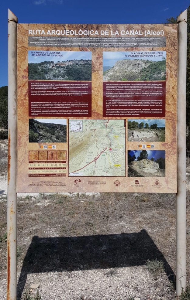Panell renovat de la ruta de La Canal
